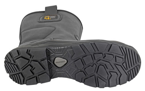 Grafters Waterproof Safety Rigger Boots in black, men's safety tow cap work boots
