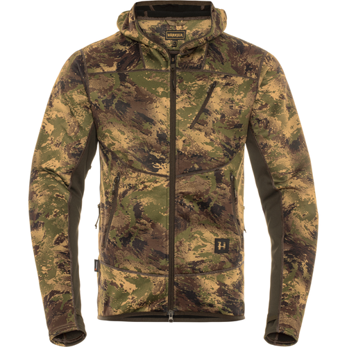 Harkila Deer Stalker Camo Fleece hoodie in AXIS MSP Forest Camouflage