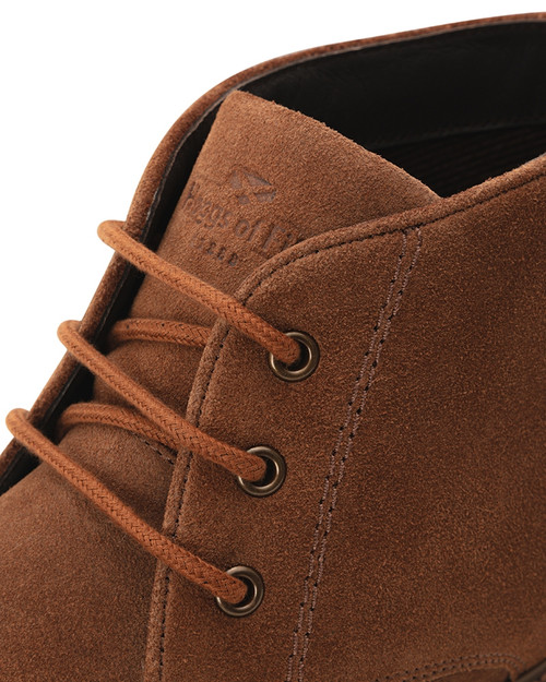 Hoggs of Fife Clayton Chukka Boots in Coffee Suede, men's leather country boots