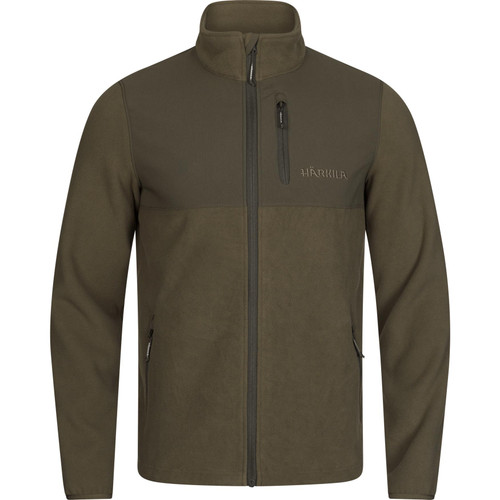 Harkila men's Fjell Fleece jacket, full zip fleece jacket in Willow Green.