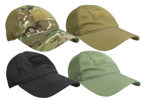 Kombat UK Mesh Operators Cap Flexi Fit, baseball style hat with mesh back