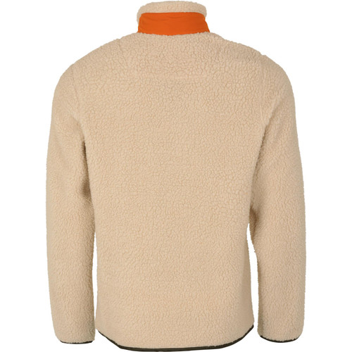 Seeland men's Zephyr fleece jacket in Sandshell. Teddy soft, full zip fleece jacket.