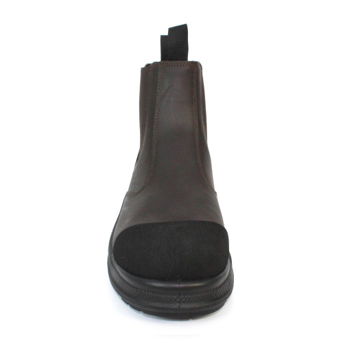 Grisport Loader Safety Boots in brown, men's composite toe cap work boots