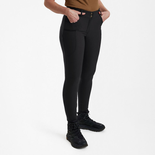 Deerhunter Lady Hunting Tights Black, women's country leggings