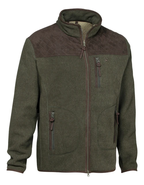 Verney Carron Presly Evo Fleece Jacket in green, men's country fleece jacket