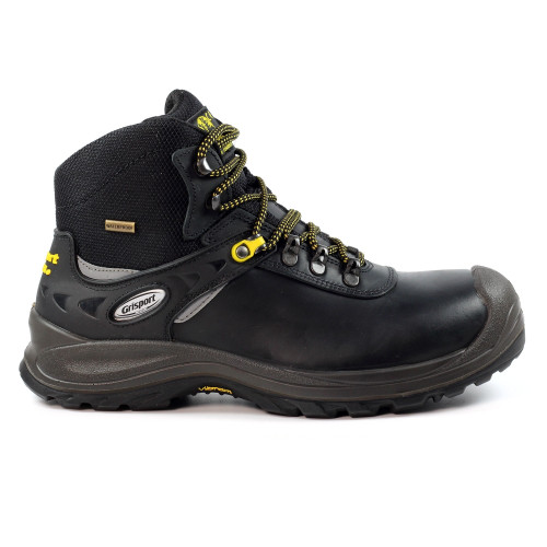 Grisport Vulcan Safety Lace Up Boots in black, men's composite toe cap work boots