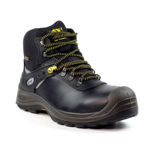 Grisport Vulcan Safety Lace Up Boots in black, men's composite toe cap work boots