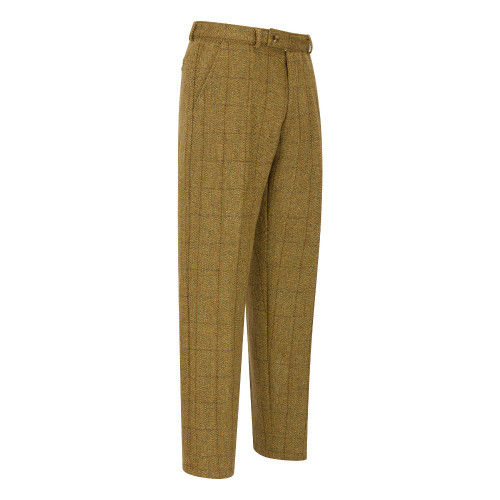 Walker & Hawkes Derby Tweed Leighton Trousers in Light Sage, men's tweed trousers