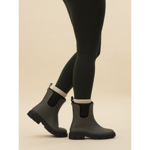 Lazy Dogz Ladies Lake Ankle Wellies, women's short wellingtons in green
