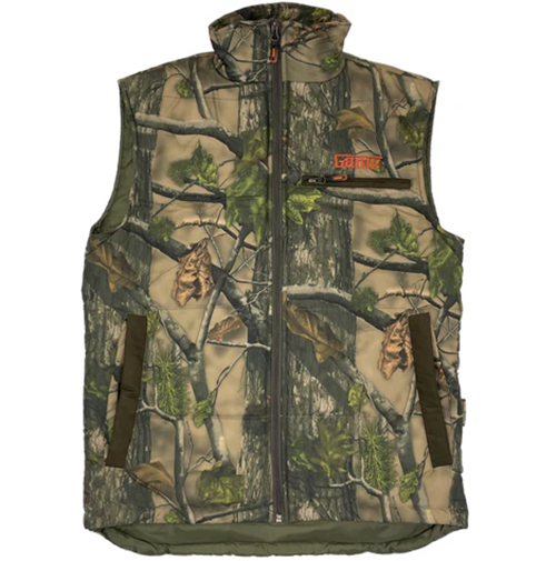 Game Vantage Gilet in camouflage, men's padded country gilet camo