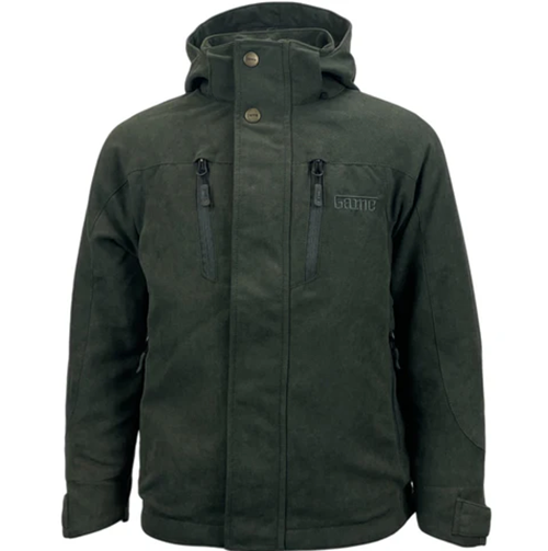 Game Children's Outlander Jacket in olive, kid's waterproof country jacket