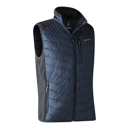 Deerhunter Moor Padded Waistcoat in blue, men's padded gilet