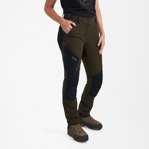 Deerhunter Lady Northward Trousers in green and black, women's lightweight shooting trousers