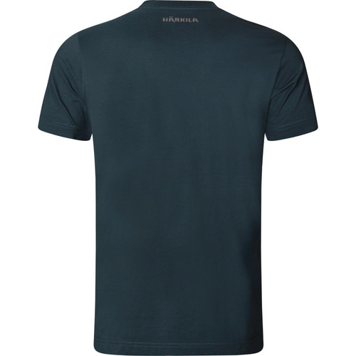 Harkila Moose Short Sleeve T Shirt in Dark Navy