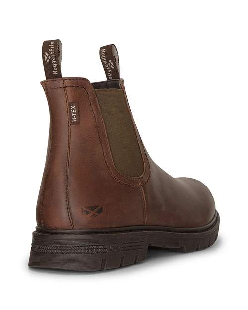 Hoggs of Fife Dalmeny Dealer Boots in dark brown, men's leather country dealer boots