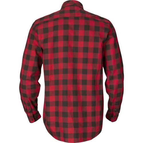 Harkila Scandinavian Long Sleeve Shirt in red check, men's country check shirt for hunting