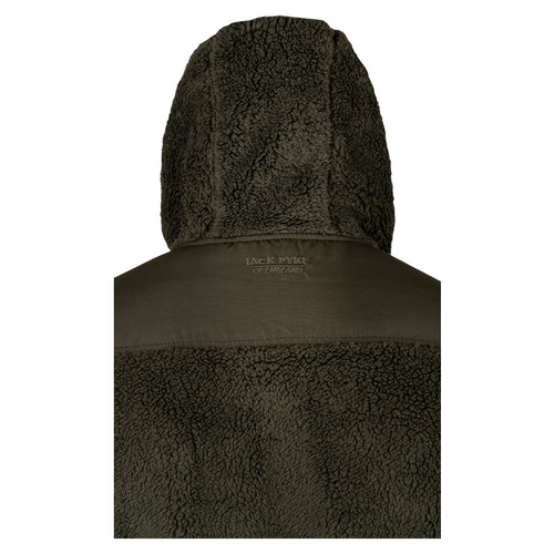Jack Pyke Sherpa Fleece Hoodie Gen 2 in green, men's country fleece hooded top