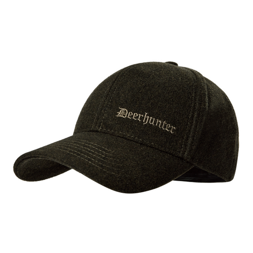 Deerhunter Tatra Cap with Earflaps, men's wool blend baseball style hat