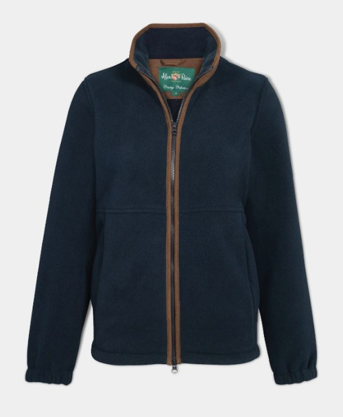 Alan Paine Ladies Aylsham Fleece Jacket Dark Navy, women's country fleece jacket in blue