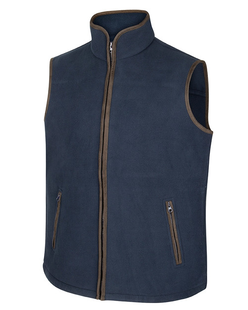 Hoggs Of Fife men's Woodhall fleece gilet, tailored from an anti pill 320gsm fleece.
