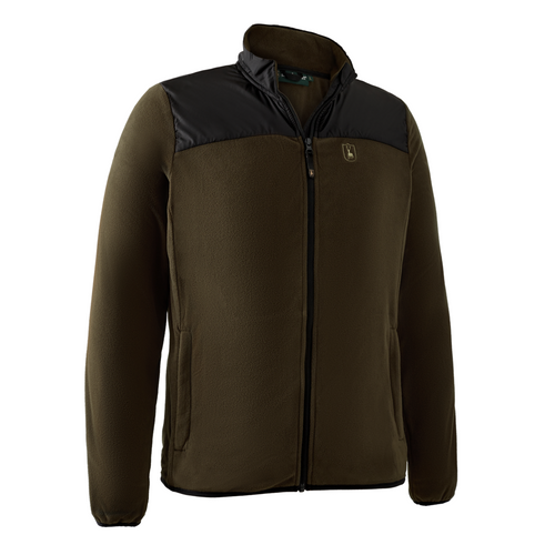 Deerhunter Northward Fleece Jacket, men's country fleece jacket in brown