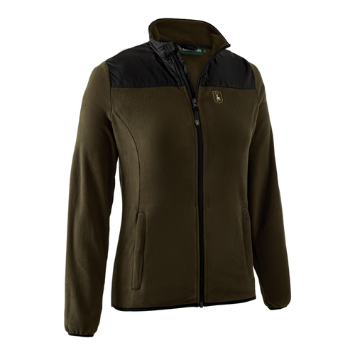 Deerhunter Lady Northward Fleece Jacket in brown, women's country fleece jacket