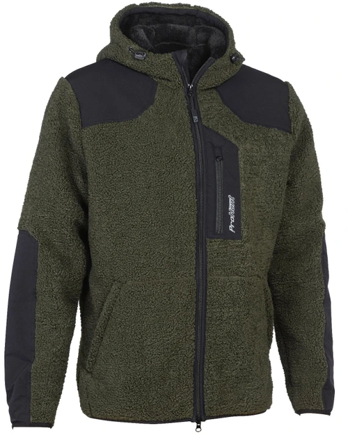 Verney Carron Sherpa Grizzly Fleece Jacket in green, men's fleece country jacket