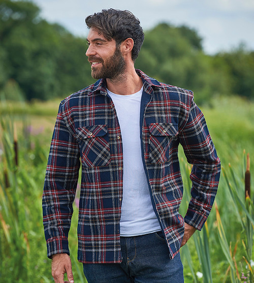 Champion Kenmore Overshirt, men's heavyweight over shirt in country check