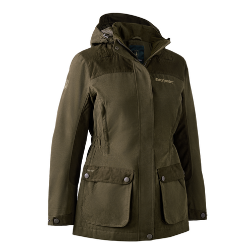 Deerhunter Lady Eagle Jacket in green, women's waterproof and breathable shooting jacket