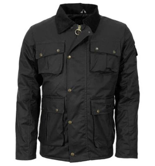 Game Utilitas 2 Wax Jacket in black, men's country wax jacket