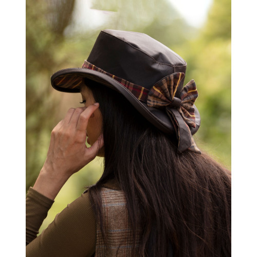 Walker & Hawkes Ladies Thelma Wax Riding Hat with Bow