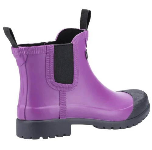 Cotswold Ladies Blenheim Ankle Wellies in Purple, women's short wellington boots