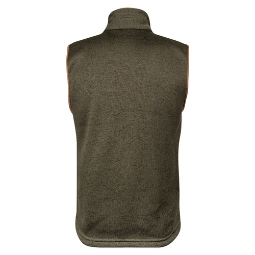 Jack Pyke Melange Fleece Gilet in dark olive, men's country fleece waistcoat