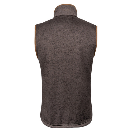 Jack Pyke Melange Fleece Gilet in brown, men's country fleece waistcoat