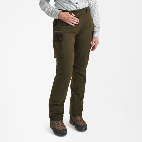 Deerhunter Lady Eagle Trousers, women's waterproof shooting trousers in green