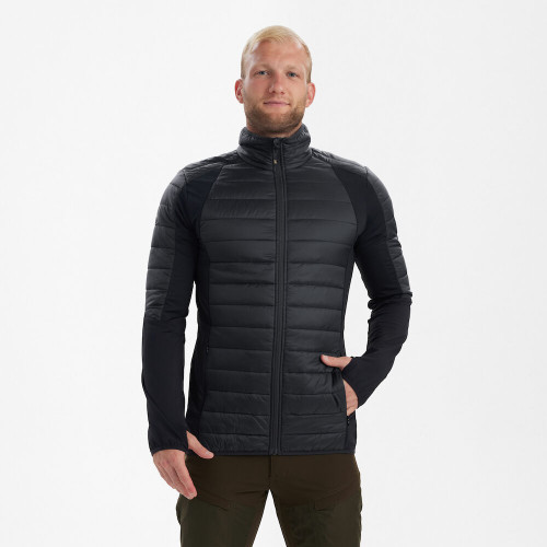 Deerhunter Pine Padded Inner Jacket in Black, men's lightweight quilted jacket