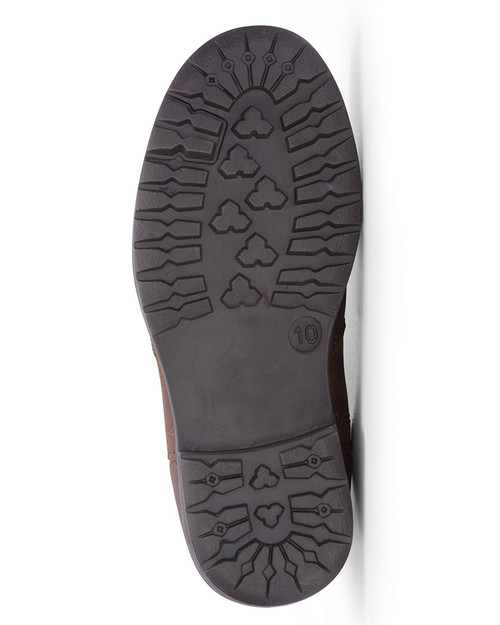 Hoggs of Fife Junior Shire Waterproof Dealer Boots in brown, children's country dealer boots