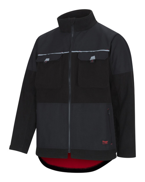 Hoggs of Fife Granite Bonded Fleece Jacket in black