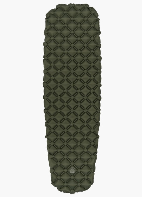 Highlander Nap-Pak Inflatable Sleeping Mat in green