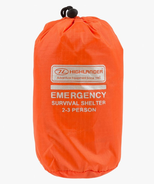 Highlander 2-3 person Emergency Survival Shelter in orange