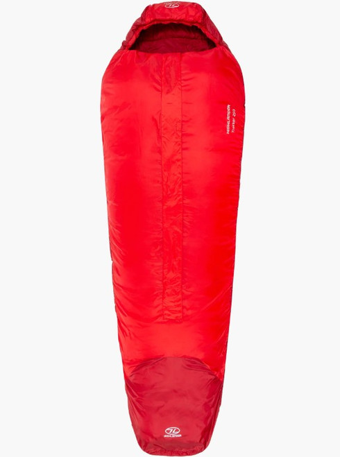 Highlander Trekker 250 Mummy Style Sleeping Bag in red