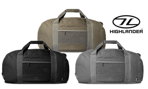 Highlander Loader 65 Holdall Gen 2, 65 litre duffle bag with rucksack straps