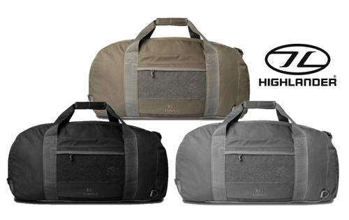 Highlander Loader 100 Holdall Gen 2, 100 litre duffle bag with rucksack straps