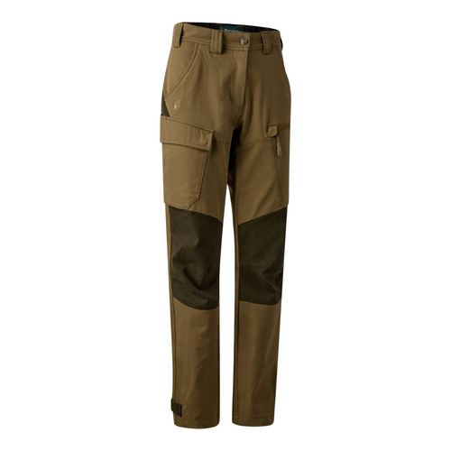 Deerhunter Lady Sarek Full Stretch Trousers in butternut and fallen leaf, women's lightweight stretch country trousers