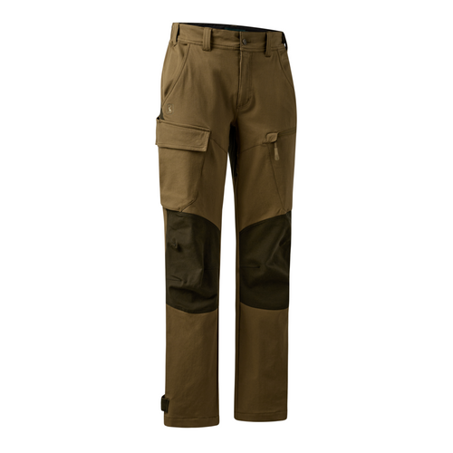 Deerhunter Sarek Full Stretch Trousers in Butternut and Fallen Leaf, men's lightweight stretch trousers