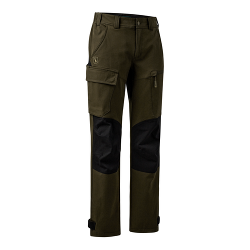 Deerhunter Sarek Full Stretch Trousers in Brown and Black, men's lightweight stretch trousers
