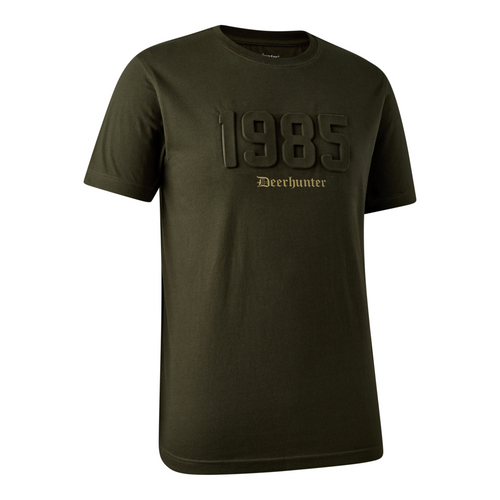 Deerhunter Jubilee T Shirt in green, men's short sleeve t shirt
