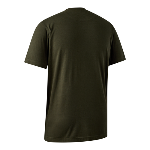 Deerhunter Jubilee T Shirt in green, men's short sleeve t shirt