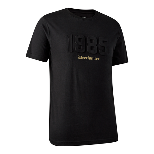 Deerhunter Jubilee T Shirt in black, men's short sleeve t shirt