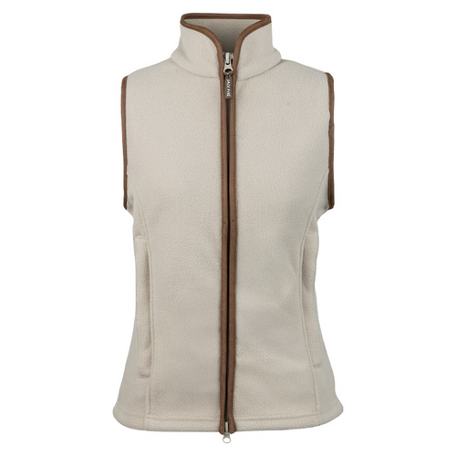Jack Pyke Ladies Countryman Gilet, women's fleece waistcoat in mushroom